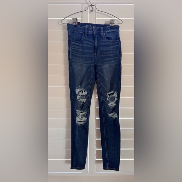 American Eagle Outfitters Denim - American Eagle Distressed Dark Wash Jeans